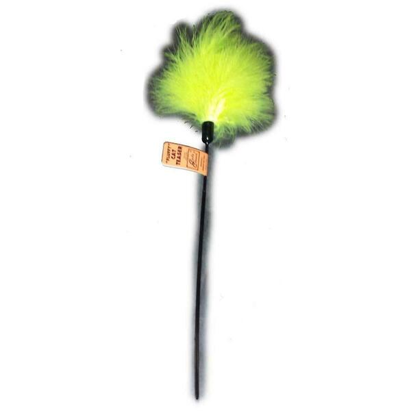 Cat Claws 18 in. Cat Teaser Fluffy Feather Wand Toy 744632003210